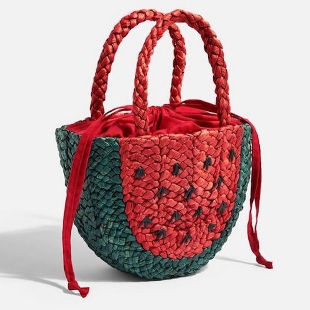 Watermelon Woven Tote Bag